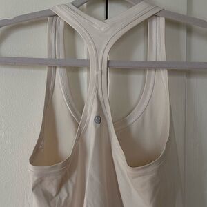 Lululemon white tank top nulu racerback